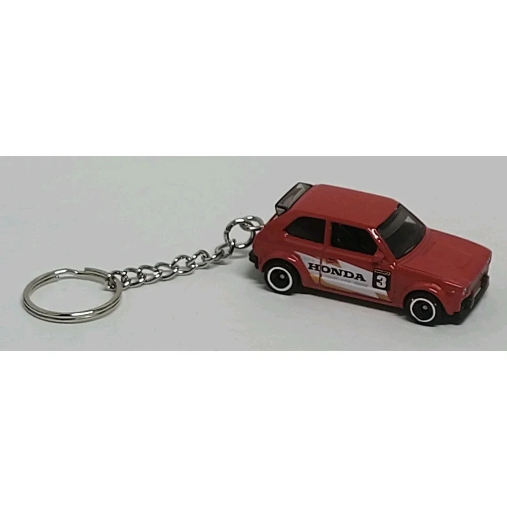 Hot Wheels '73 Honda Civic Custom Diecast 1:64 Custom Keychain